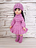 Сиреневое вязанное платье, шапка, сапожки для куклы Паола Рейна 32 см Paola Reina  #Tiptovara#